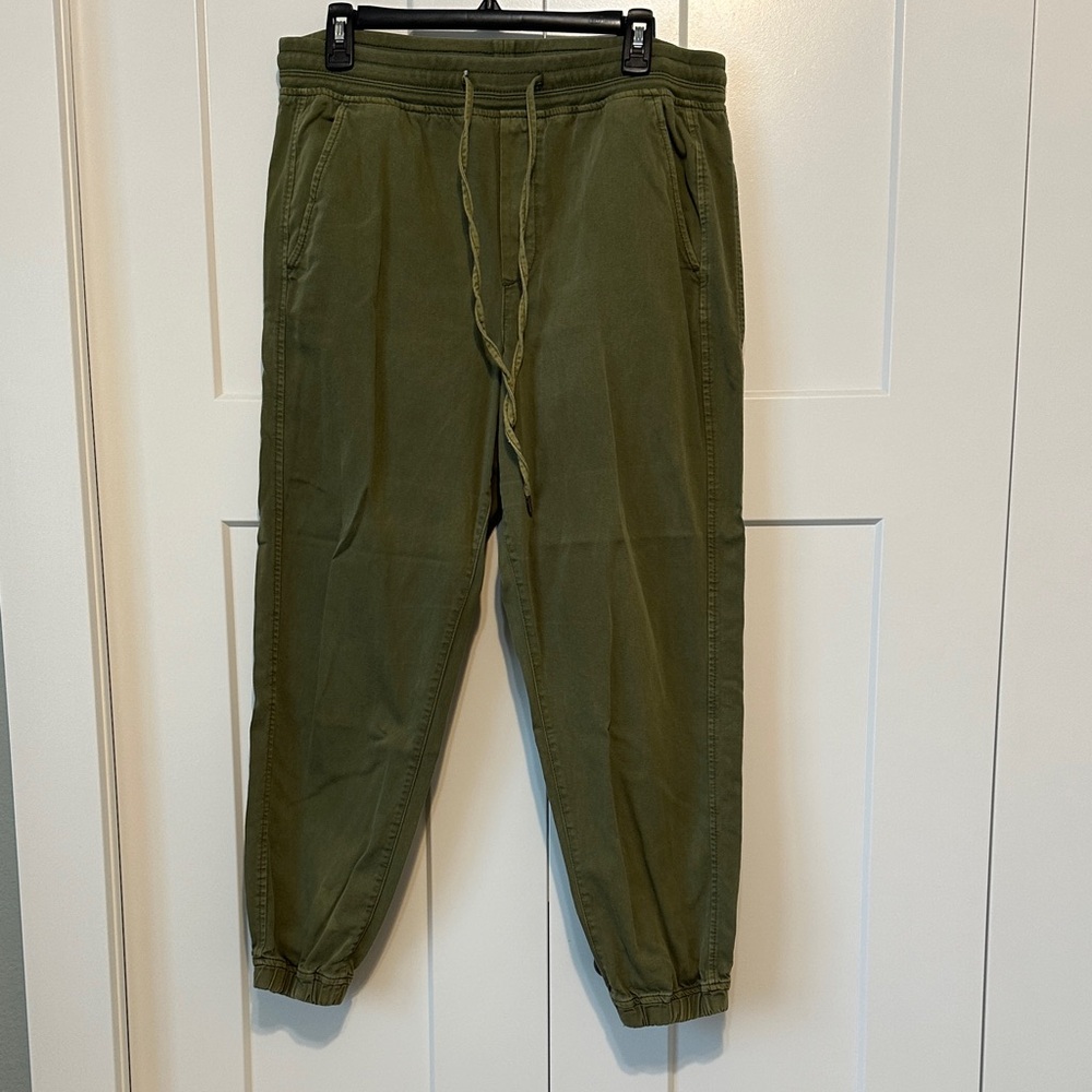 GAP Women's Olive Twill Jogger Pants